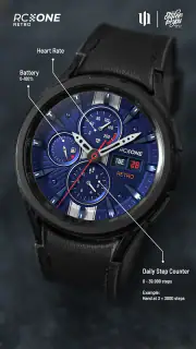 S4U RC ONE - Retro watch face screenshot 2