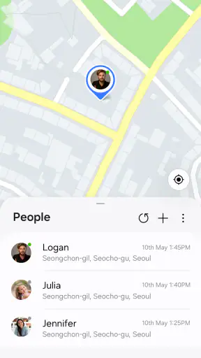 Samsung Find: Localiser Amis screenshot
