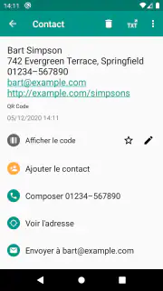 Scanner de codes QR (français) screenshot 3