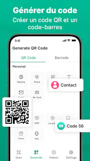 Scanner QR&Code-barres:Accueil screenshot 5