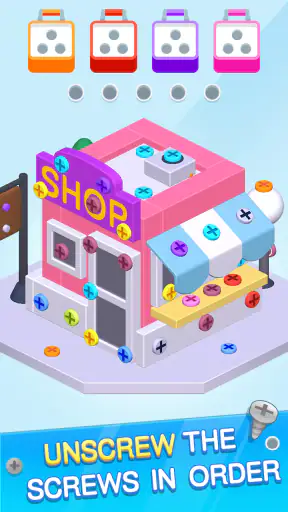 Dévissage: Puzzle 3D à Pions screenshot