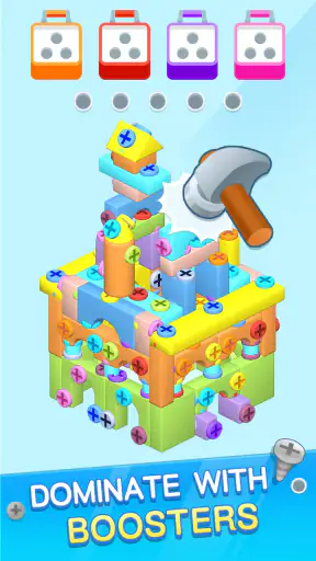 Dévissage: Puzzle 3D à Pions screenshot