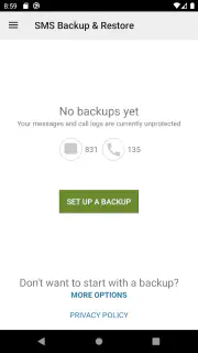 SMS Backup & Restore screenshot 1