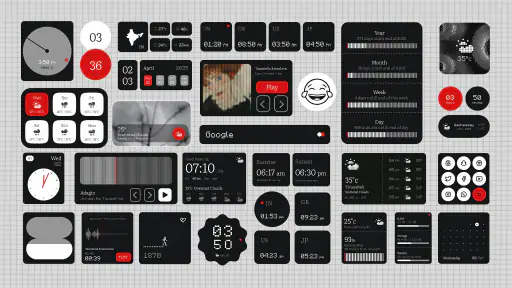 Something KWGT - Nothing Style screenshot 1