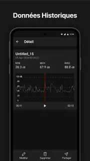Sonomètre : dB et SPL mètre screenshot 3