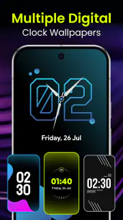 Stylish - Clock Live Wallpaper screenshot 4