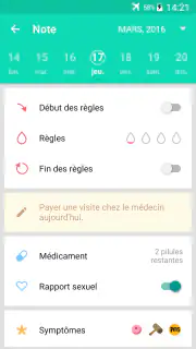 Suivi des règles et ovulation screenshot 6