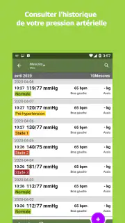 Suivi la pression artérielle screenshot 6