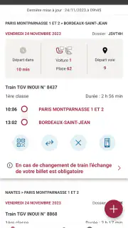 TGV INOUI PRO screenshot 1