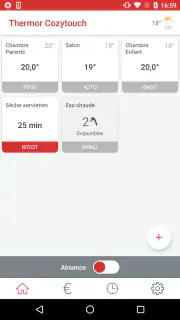 THERMOR COZYTOUCH screenshot 2