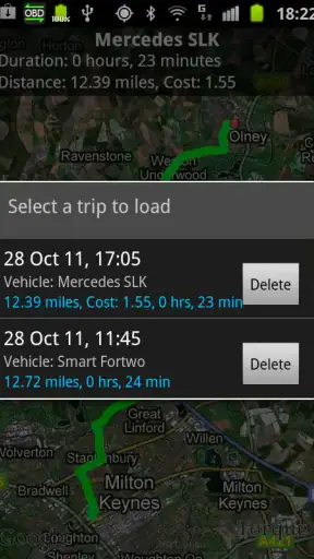 Torque Pro (OBD2 / voiture) screenshot