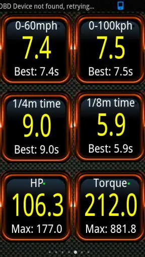 Torque Pro (OBD2 / voiture) screenshot