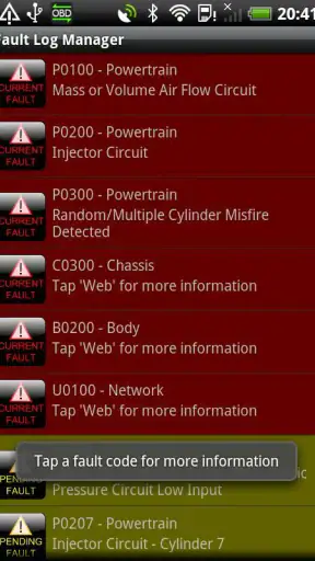 Torque Pro (OBD2 / voiture) screenshot