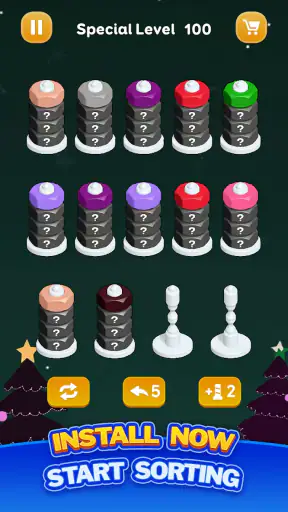 Tri de Noix - Jeu de Couleurs screenshot