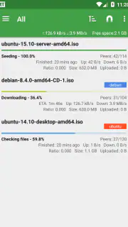 tTorrent screenshot 1