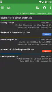 tTorrent screenshot 3