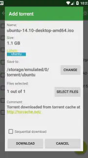 tTorrent screenshot 5