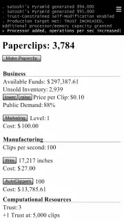Universal Paperclips screenshot 2