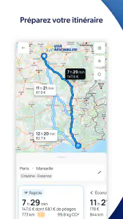 ViaMichelin gps, carte, trafic screenshot 2