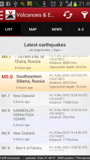 Volcanoes & Earthquakes screenshot 2