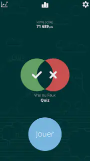 Vrai ou Faux Quiz screenshot 1