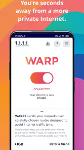 1.1.1.1 + WARP: Safer Internet screenshot 2