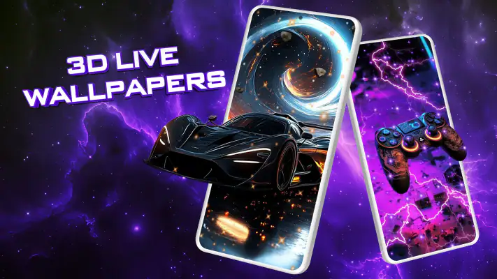 3D Live Wallpapers - 4K & 4D screenshot 1