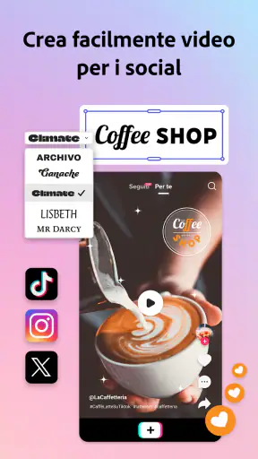 Adobe Express: IA Foto, Video screenshot