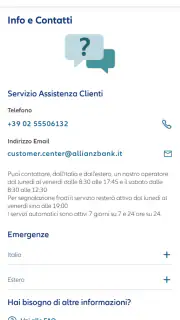 Allianz Bank screenshot 2