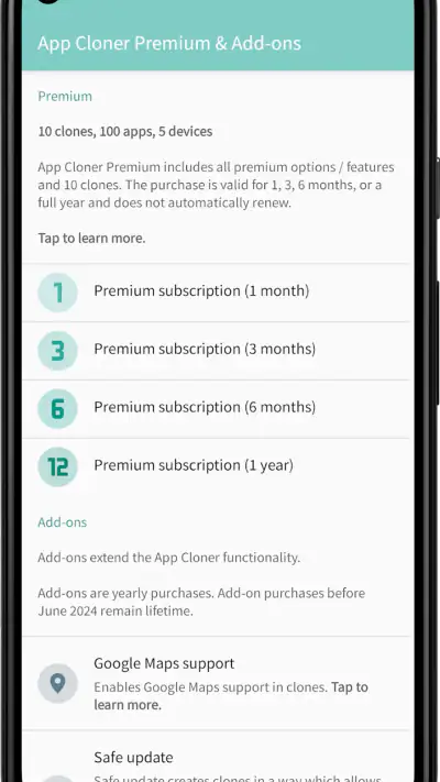 App Cloner Premium & Add-ons screenshot 1