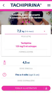 App Dosaggi Tachipirina screenshot 8
