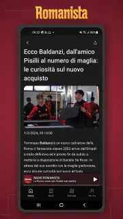App Romanista screenshot 3