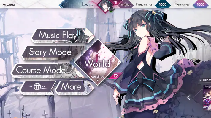 Arcaea screenshot 1