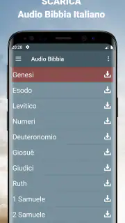Audio Bibbia Italiano mp3 app screenshot 1