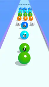 Ball Run 2048: merge number screenshot 2