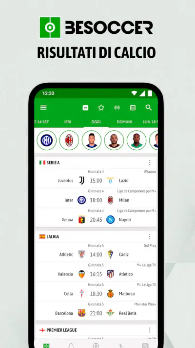 BeSoccer: Calcio in diretta screenshot 1