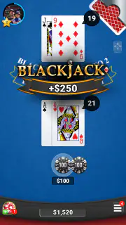 Blackjack 21 Casino Card Game screenshot 2