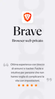 Brave Browser Web VPN Privato screenshot 1
