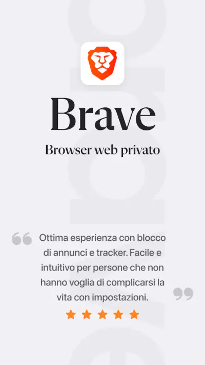 Brave Browser Web VPN Privato screenshot 1