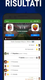 Calcio in diretta Serie A screenshot 2