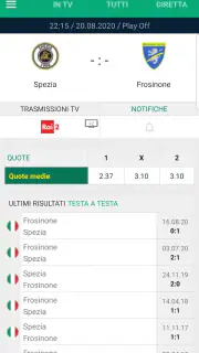 Calcio in TV e Livescore screenshot 3