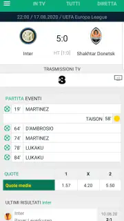 Calcio in TV e Livescore screenshot 7