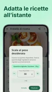 Calcolatrice di ricette screenshot 8
