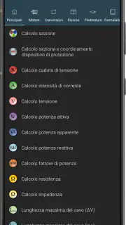 Calcoli Elettrici screenshot 1