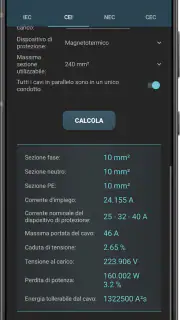 Calcoli Elettrici screenshot 3