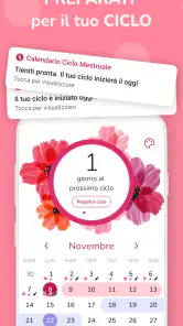 Calendario Ciclo Mestruale screenshot 2