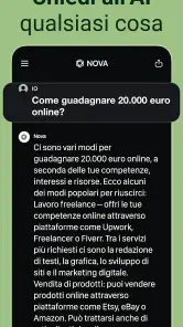 Сhatbot IA in italiano - Nova screenshot 2