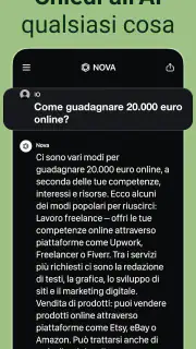 Сhatbot IA in italiano - Nova screenshot 2