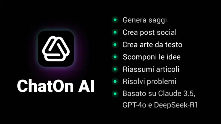 ChatOn - Chat IA in italiano screenshot 1