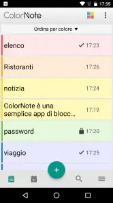 ColorNote Blocco note Notepad screenshot 1